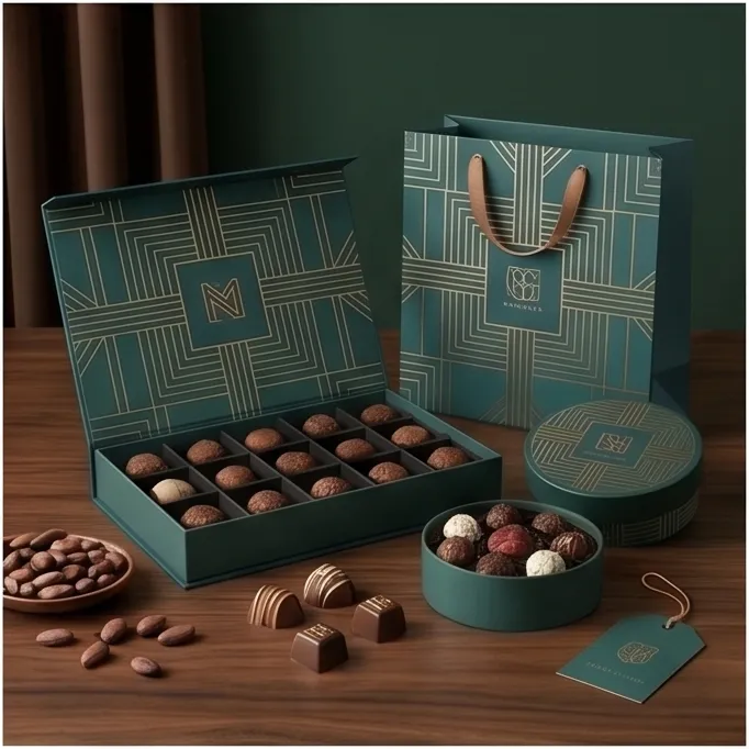 Emerald Gold Deco Chocolate