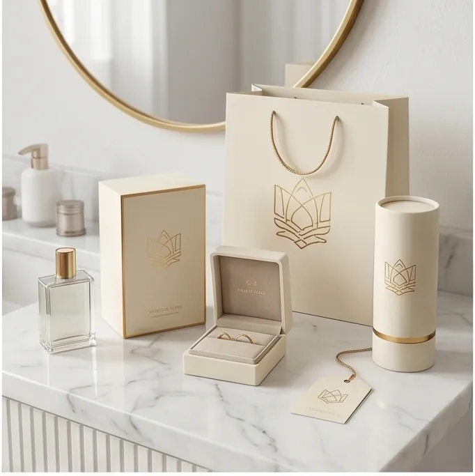 Ivory Gold Lotus Luxury