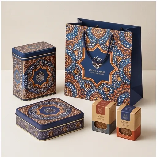 Navy Copper Moroccan Tin